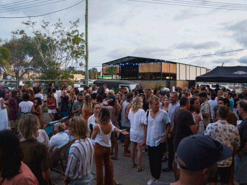 The McTavish street party in Byron Bay celebrating the Byron Bay Surf Festival