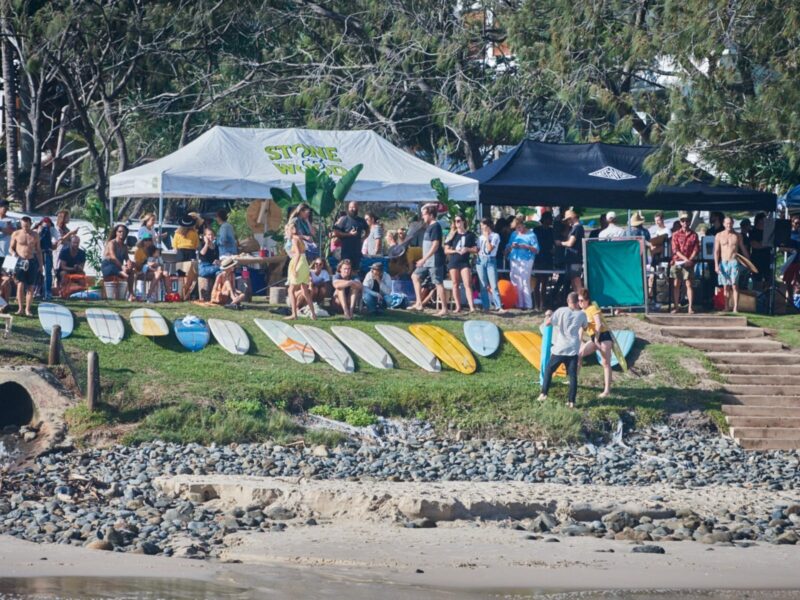 A healthy crowd ready to watch the Freestyle and Stoke expression session in 2019
